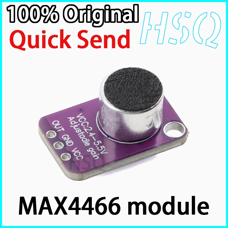 1 قطعة جديد الأصلي MAX4466 وحدة استشعار الصوت MAX4466 ميكروفون المضخم