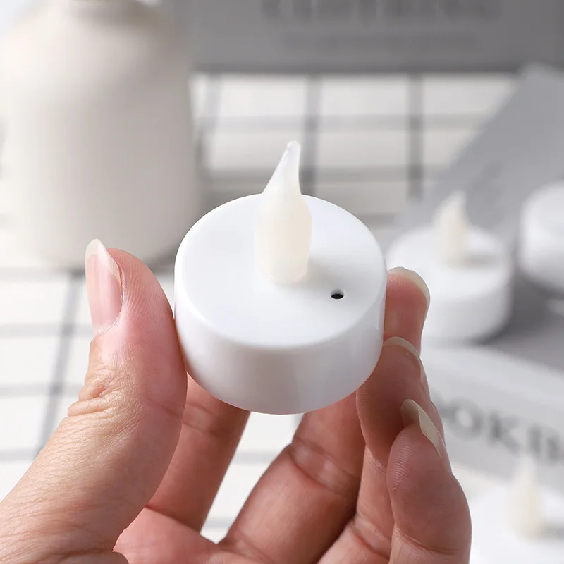 96Pack Blow Sensor Candle Tea Light Battery Operated atmosphere lamp for wedding party event Outdoor Flameless Lighting decors