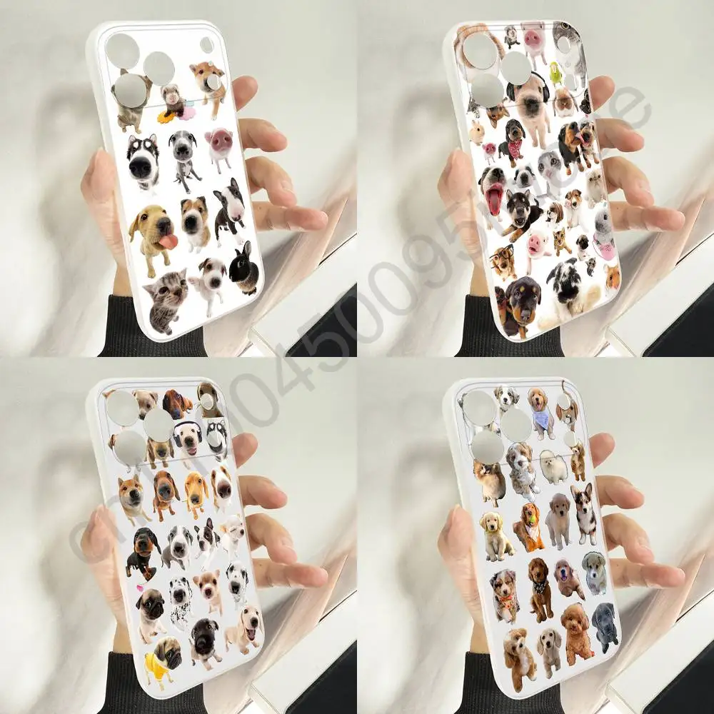 

Cute Cat Puppy Dog Collage Phone Case For iPhone 11,16,15,14,13,17,12,Plus,E,Air,Mini,Pro,Max Magnetic Magsafe Soft Cover