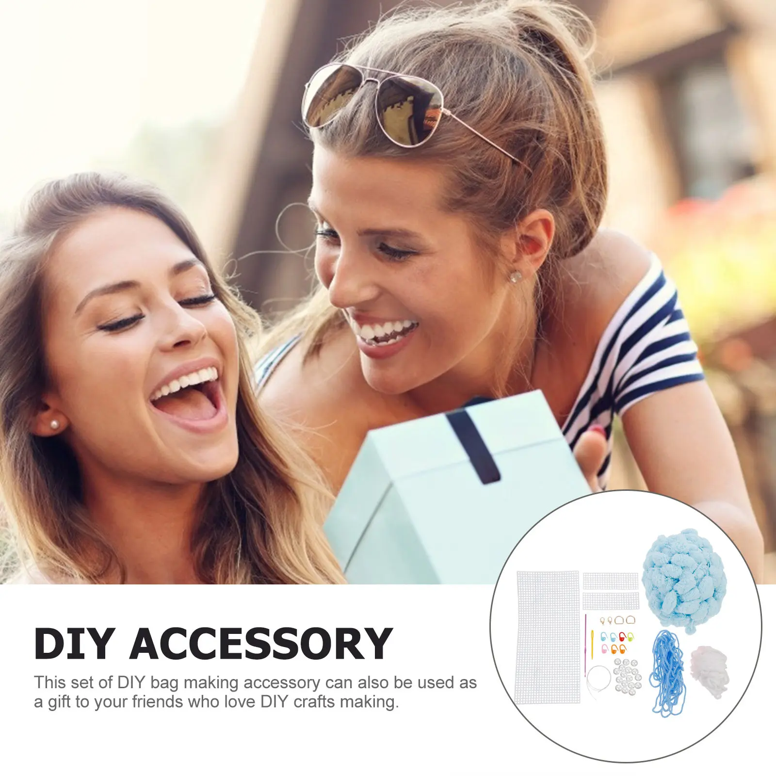 

1Set DIY Bag Making Materials Premium Weaving Bag Material Handwoven Accessories Handmade Crafts Supplies Gift Idea for Mom Wife