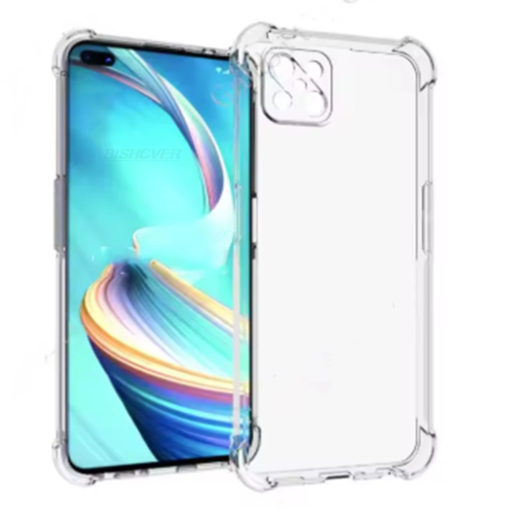 Soft Silicone Black Case For OPPO Reno4 Z 5G 6.57" TPU Bumper Case For Reno4Z Reno 4 4Z CPH2065 Back Phone Cover
