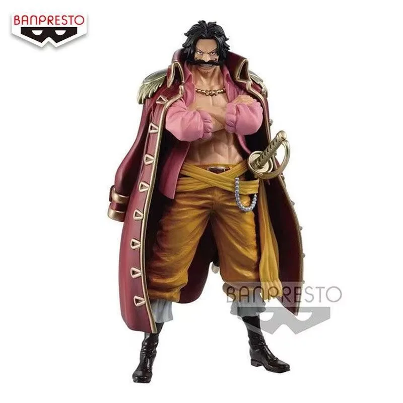 

Original Genuine Banpresto One Piece DXF 17cm Gol D Roger Wanno Country PVC Action Figure Anime Model straw hat boy Toys Gift