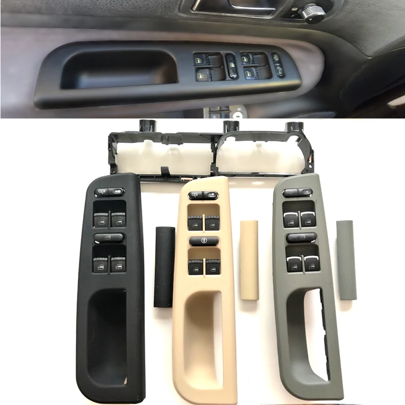 

Master Window Control Switch + Interior Panel Bezel + Handle Trim+frame For Volkswagen VW Passat B5 1998-2004 black gray beige
