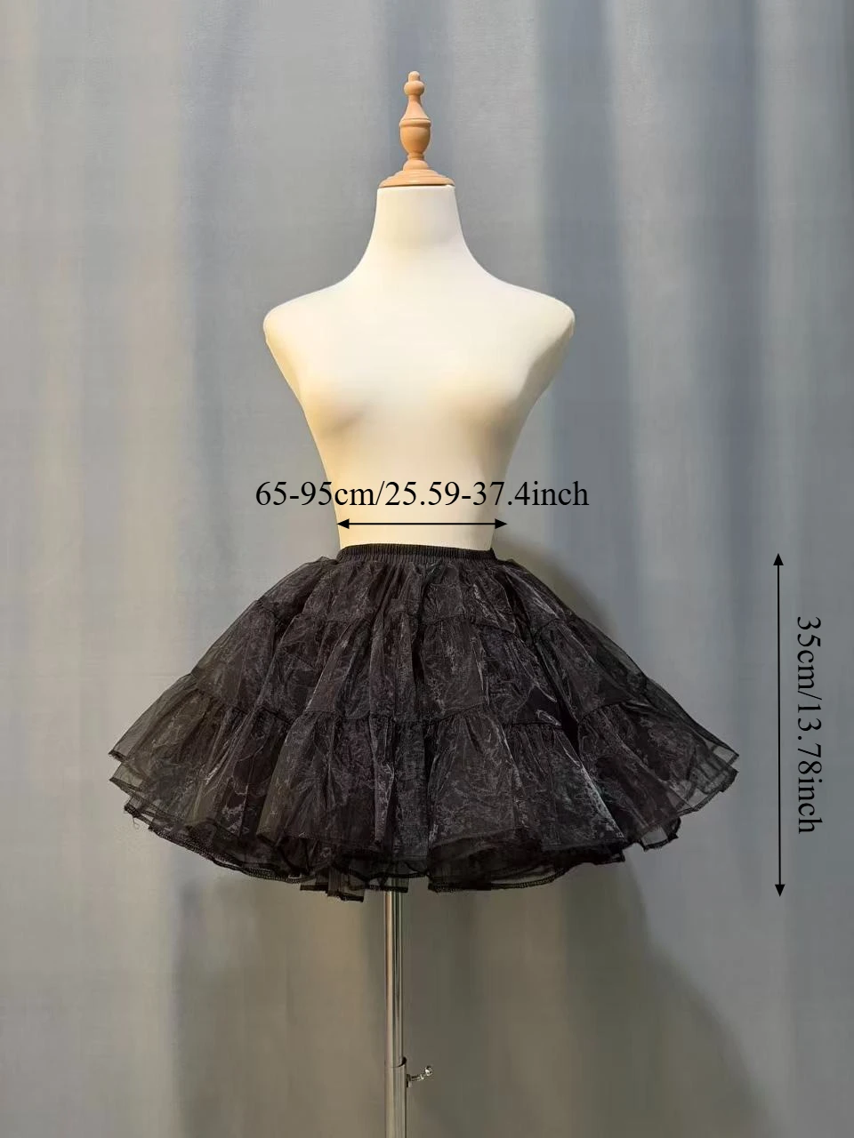 Lolita Skirt Support Violent Lolita Boneless Skirt Support Glass Yarn/organza Wedding Dress Petticoat Can Be Worn Outside image 2