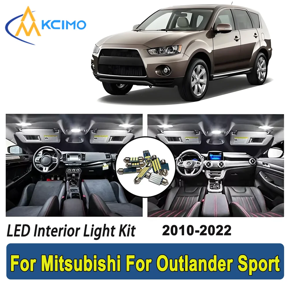 

New Light Bulb For Mitsubishi For Outlander Sport (2010-2022) Premium Bright LED Interior Dome Map Trunk Light Kit Car Led Lamps