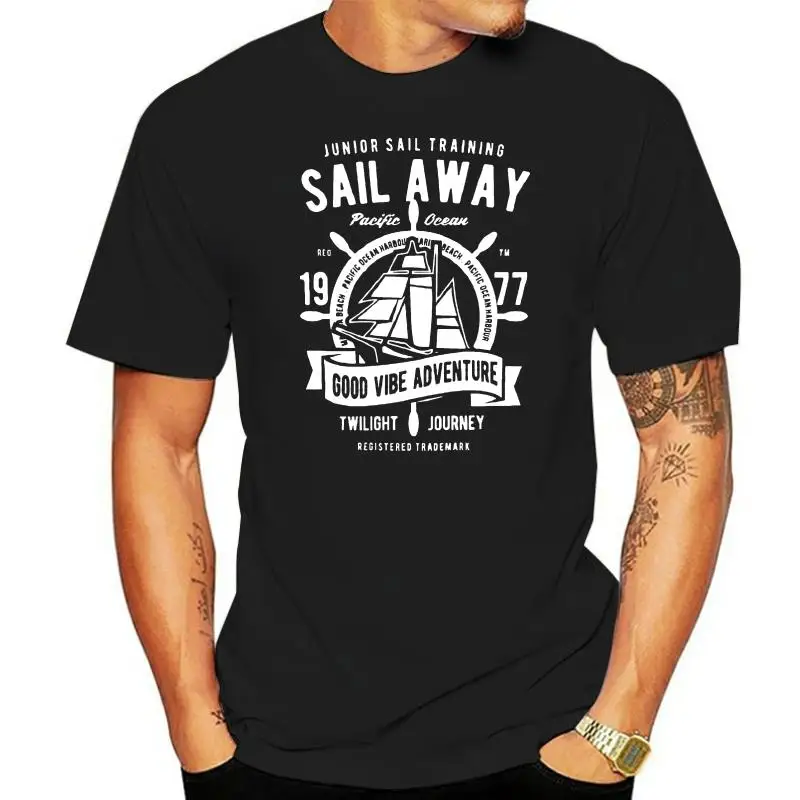 Sail Away Sea Seafaring Saliboat Sailor Yacht Ocean Captain Seaman T-Shirt Shirt