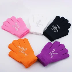 Figure Skating Gloves Skating Gloves Non-slip Winter Warm Stretch Glove Children Figure Skating Gloves Winter Sports Equipment