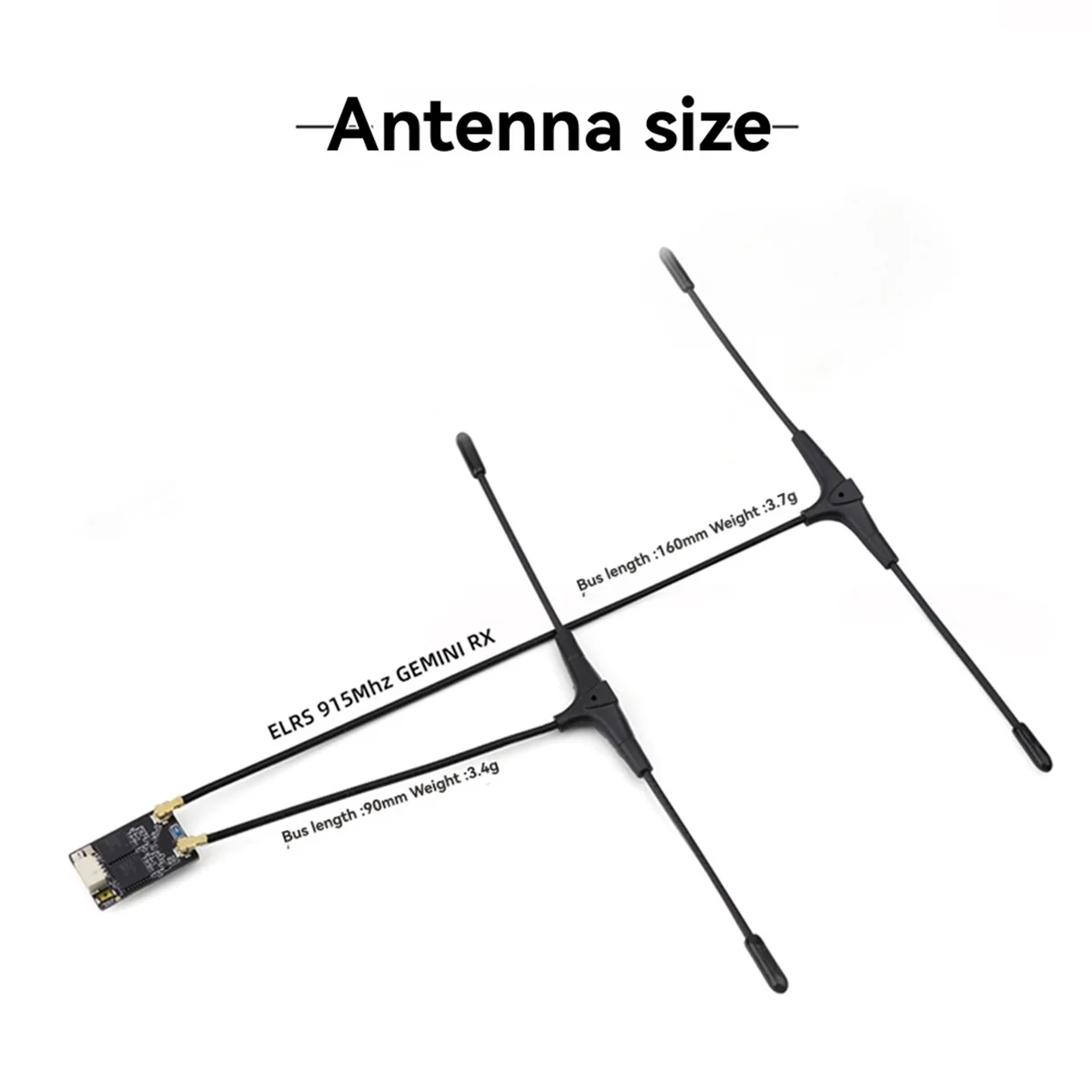 SEMOIC ELRS GEMINI RX جهاز استقبال مزدوج 915Ghz 150mm & 90mm هوائيات لتحسين أداء سباق الطائرة بدون طيار RC FPV