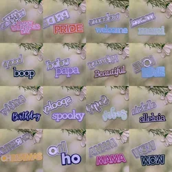 21 kinds English words lett Metal Cutting Dies Stencils For DIY Scrapbooking Decorative Embossing Handcraft Die Cutting Template