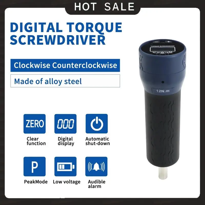 24-Hour Delivery Digital Adjustable Torque Wrench Screwdriver 1/4-Inch Drive With 10 Bits 0.12-12N. M For Bicycle Servicing Repa