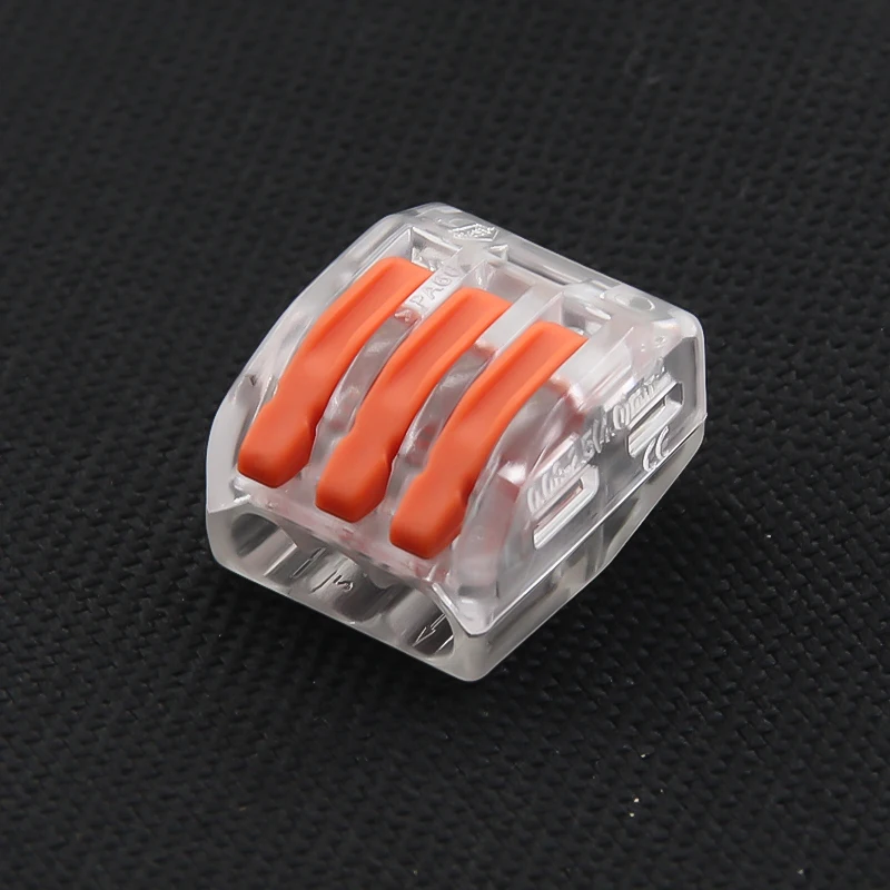 10 قطعة سلك رافعة موصلات سريعة 2 3 4 5 منافذ صغيرة سريعة العالمي المدمجة موصل الأسلاك دفع في محطة كتلة 2-8 دبوس