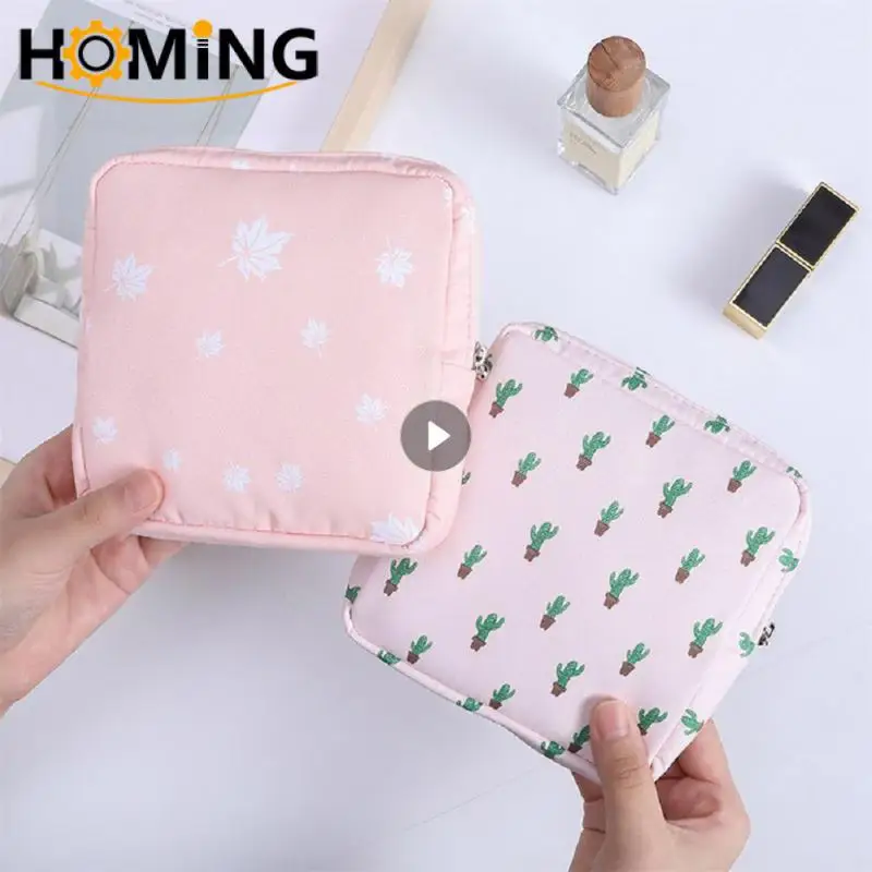 

Girls Sanitary Napkin Tampon Storage Bag Tampon Holder Organizer Women Napkin Purse Makeup Bag Portable Sanitary Pad Pouch