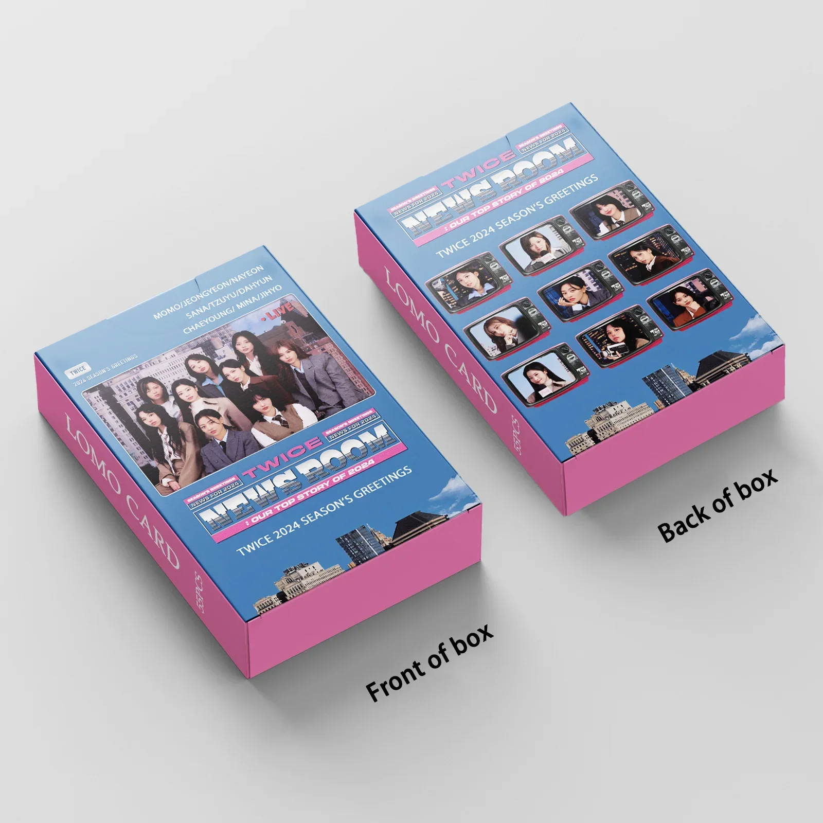 55pcs/set Kpop TWICE  Lomo Cards NEWS ROOM 2024 Season's Greetings Photo Album Cards for Fans Collection Gift