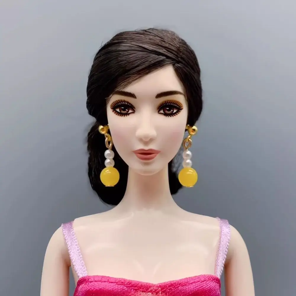 Fashion Doll Party Earring Necklaces Jewelry Clothes Accessories for 1/6 1/3 1/12 Doll Baby Girl Gift Toys Doll Colthes Decor images - 6