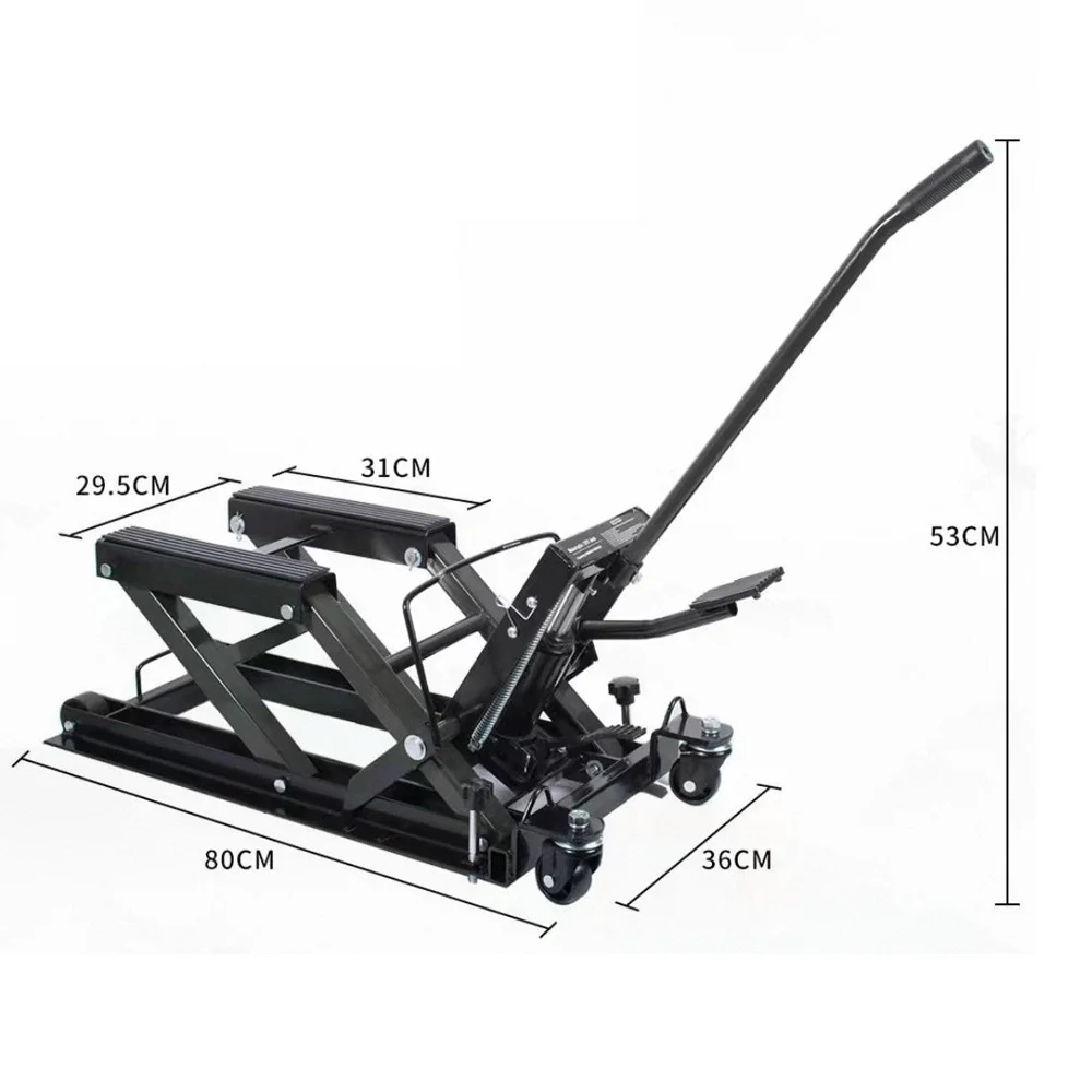ลิฟท์รถจักรยานยนต์ ลิฟท์รถจักรยานยนต์ 1500Lbs ลิฟท์ขาตั้งรถจักรยานยนต์