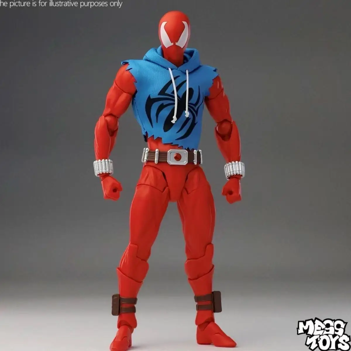 

In Stock Mess Toys Scarlet Hero Scarlet Spider Man Messtoys Spiderman Figurine Statue Model Gifts Toys Anime Action Figures