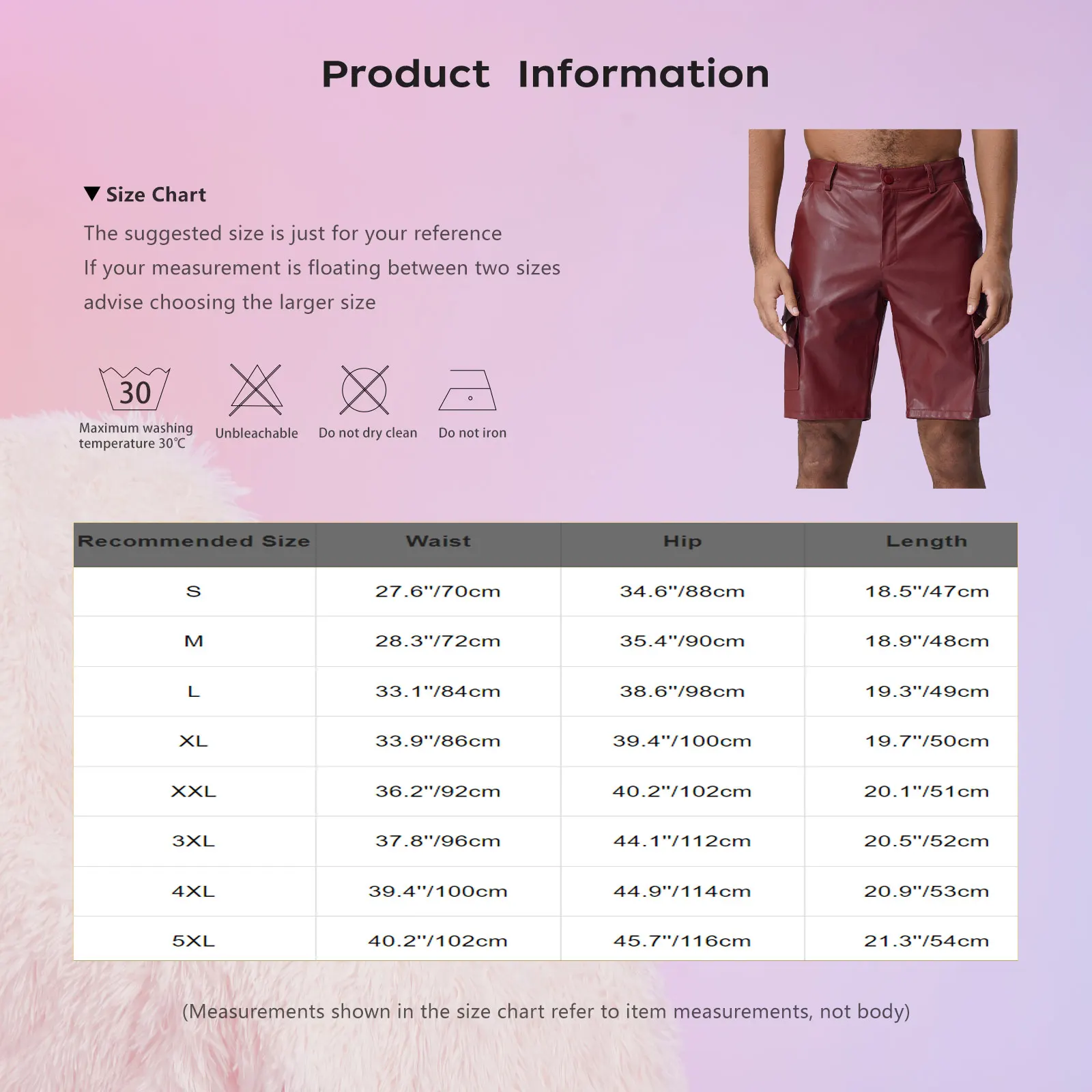 شورت ركوب الخيل الحديث للرجال مصنوع من الجلد الصناعي المتين بجيوب متعددة، مثالي لمغامرات العطلات