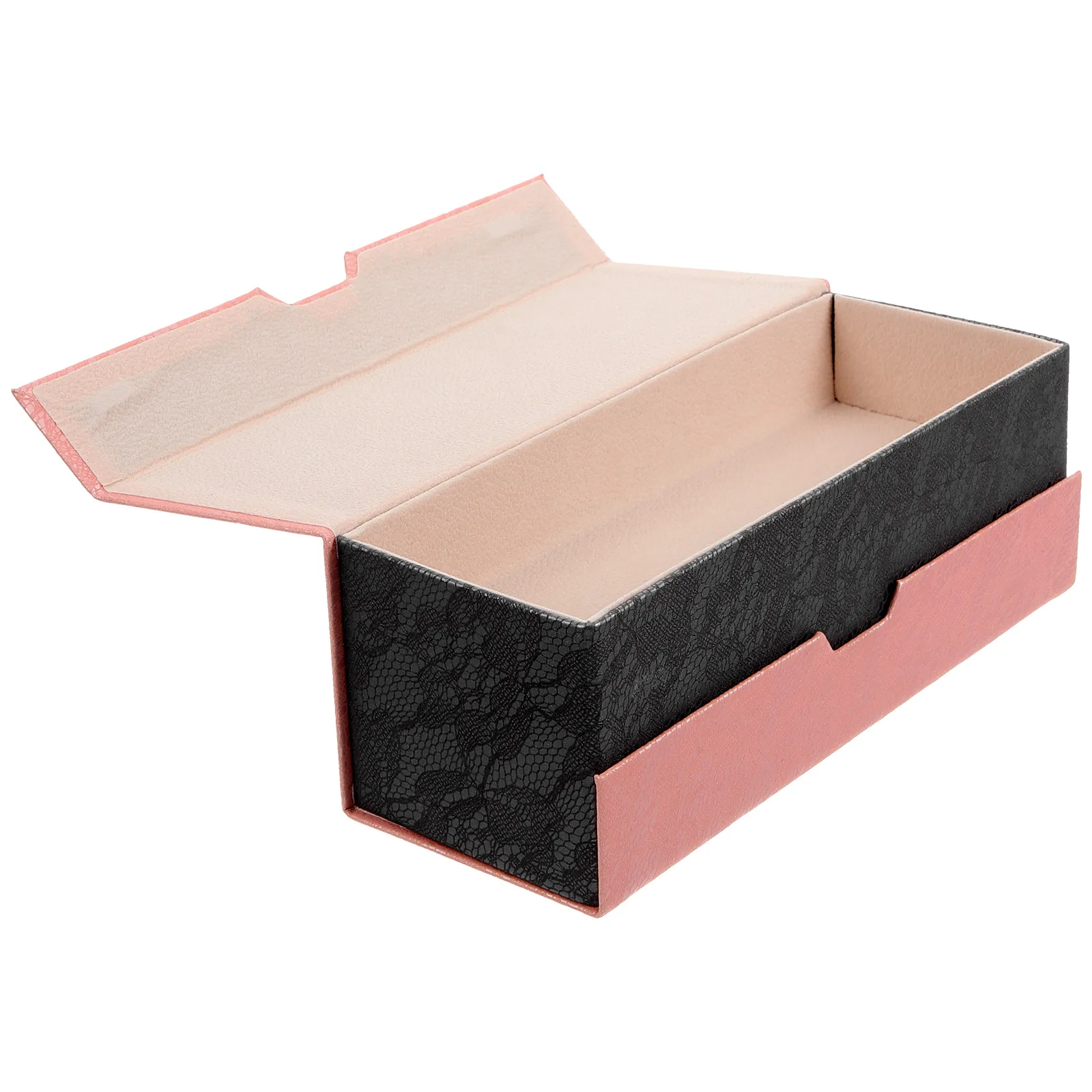 

Eyeglasses Case Soft Touch Slim Size Fabric Storage Box for Sunglasses Travel Beige Child No Deformation Fall Protection