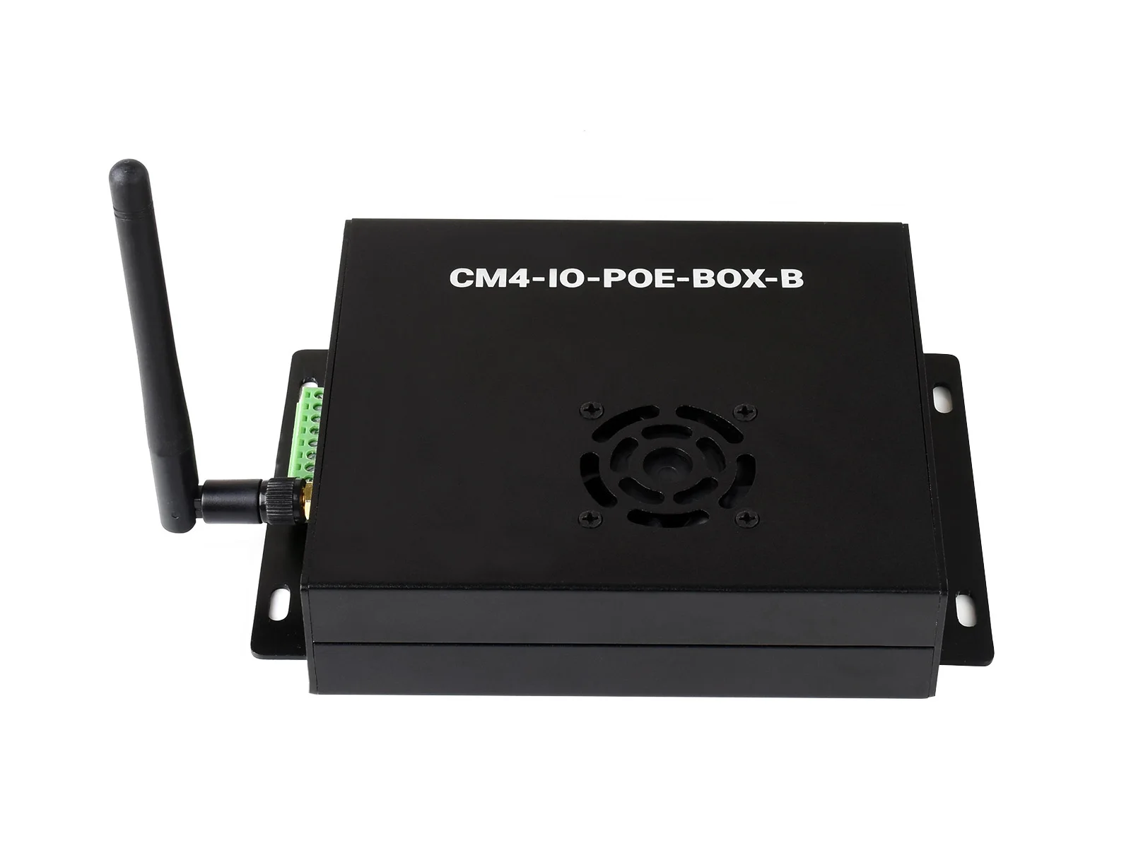 CM4-IO-POE-BOX-B,PoE Mini-Computer (Type B) Based On Raspberry Pi Compute Module 4 (NOT Included), Metal Case, With Cooling Fan