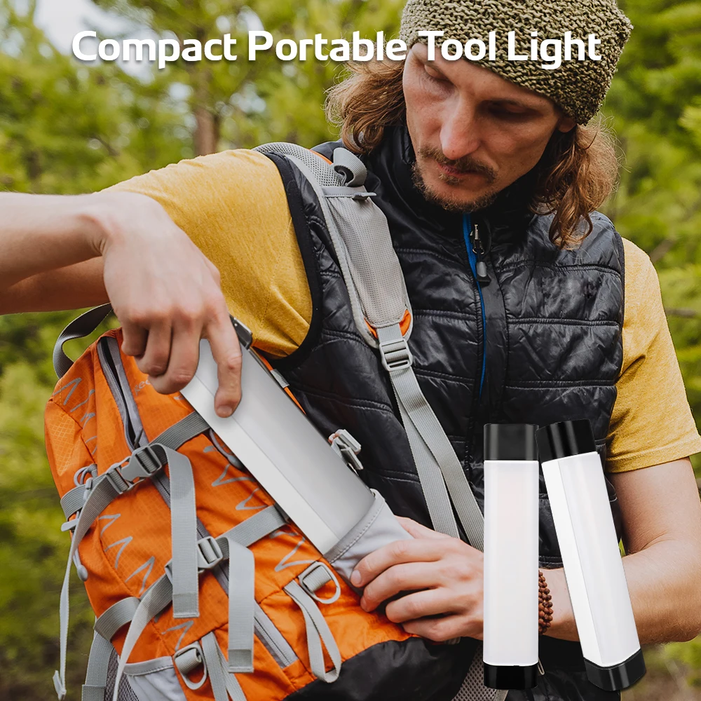 SKYRAY SL09 Magnetic Work Light USB-C Rechargeable Flashlight for Camping Car Repair Outdoor with Adjustable Brightness RGB Mode