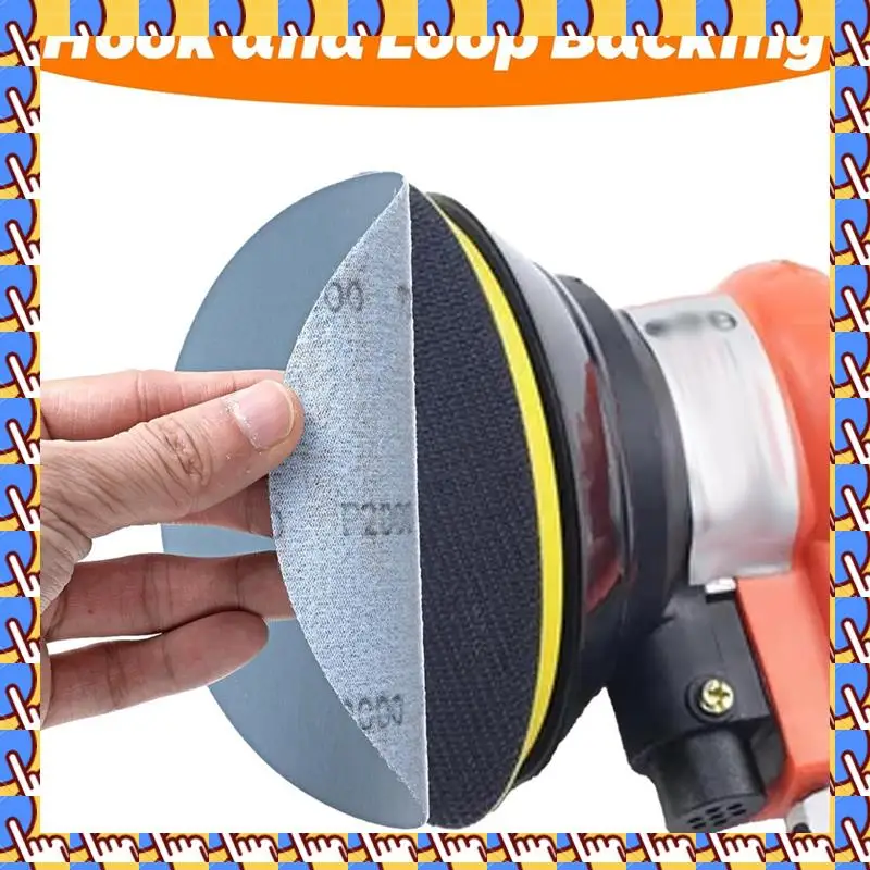 

A79I 50 шт. 6-дюймовая влажная и сухая наждачная бумага на липучке, шлифовальные диски с зернистостью 1000/1500/2000/3000/5000, твердосплавная кремниевая шлифовальная бумага