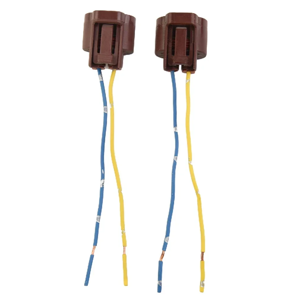 2Pcs Wire Pigtail Female U 9006 HB4 Two Harness Fog Light Socket Connector Lamp Bulb 14 Gauge Wire Plastic Plug And Copper Wire