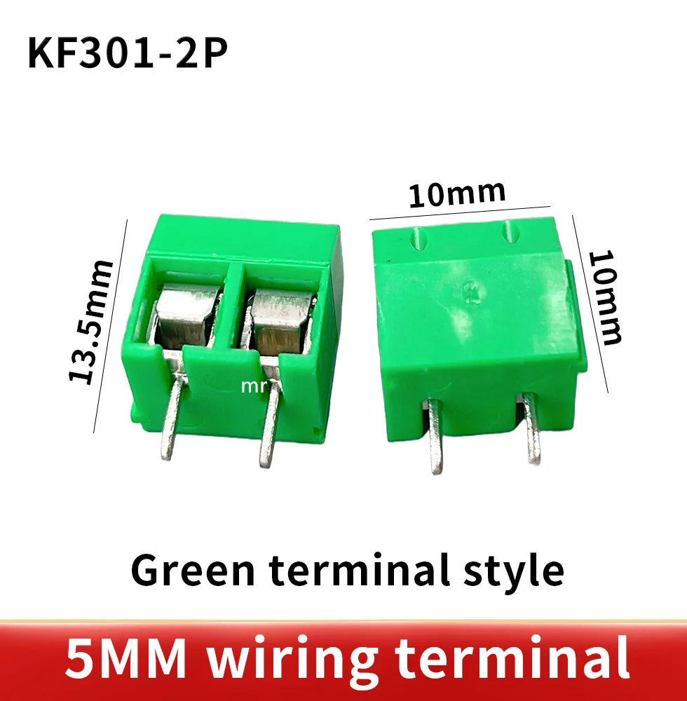 10 PCS KF301- 2P screw 5.0mm terminal block 2 Pin 3 Pin Spliceable pcb terminal block Connector