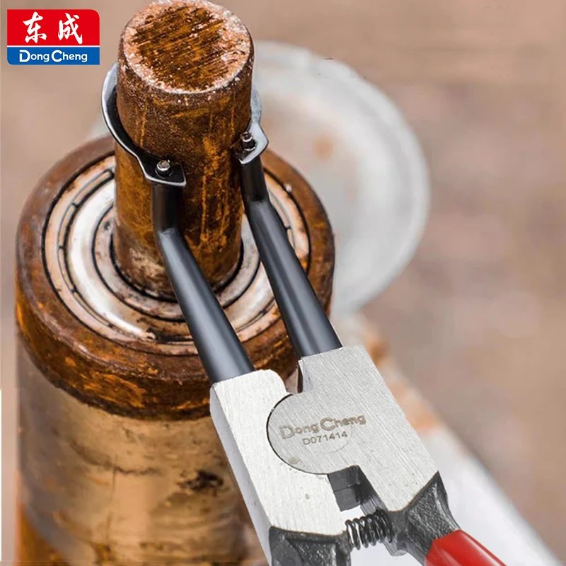 5 بوصة بحلقة إحكام كماشة الداخلية الخارجية حلقة الربيع كماشة لإزالة وتثبيت حلقات قفل المفاجئة المستديرة أدوات يدوية #6