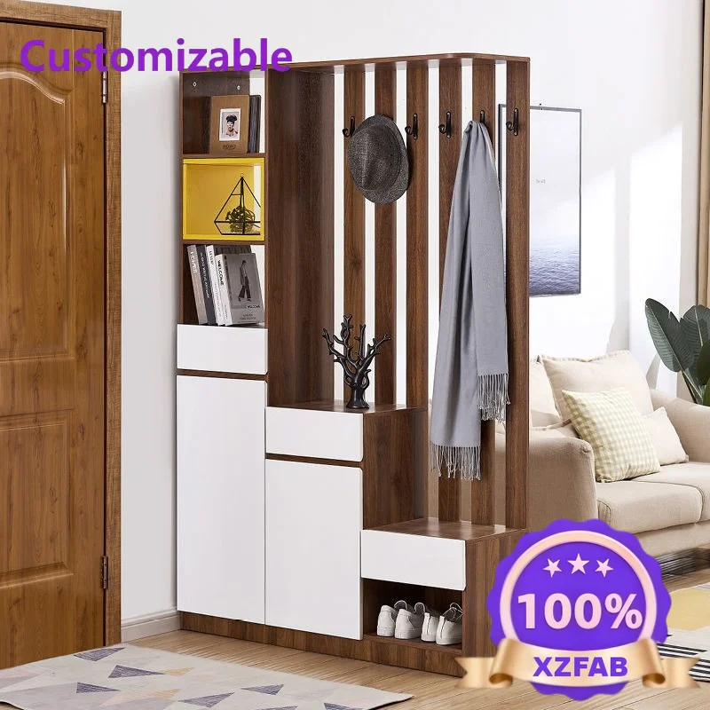 Factory Direct 2026 home shoe cabinet, entrance cabinet, integrated entrance hall cabinet, new Chinese multi-functional