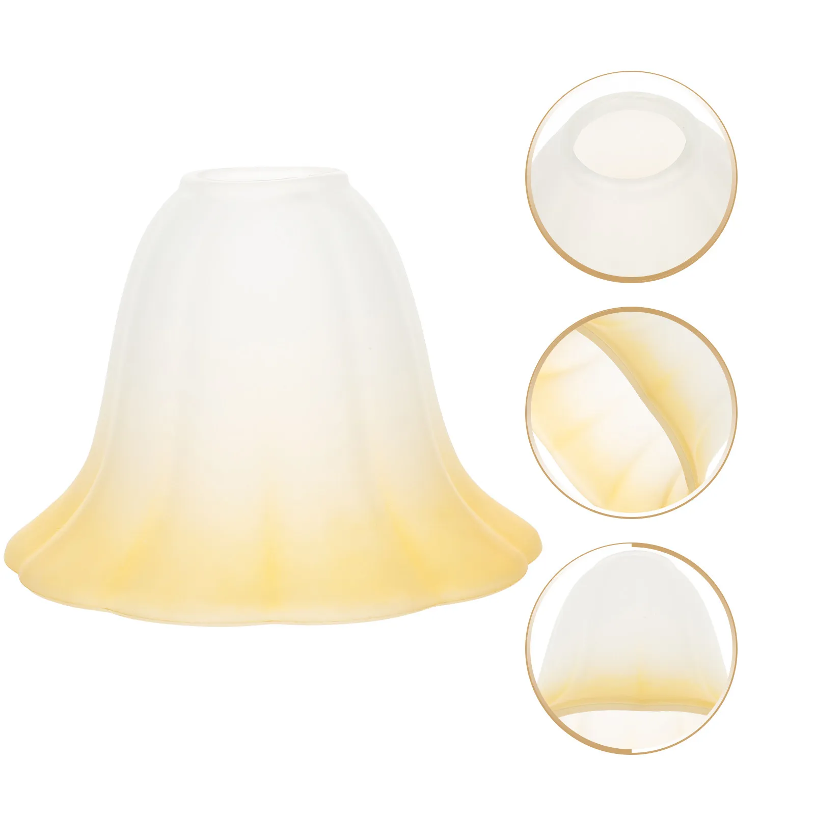 Glass Lamp Shade Simple Design Soft Light for Table Wall Bedside Pendant Lamp Replacement Cover Accessory Decorative