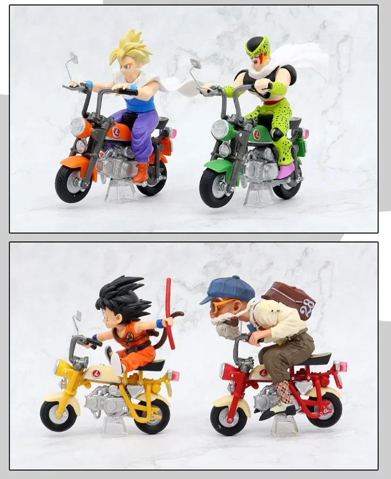 11 verschiedene Dragon Ball Z Motorrad-Figuren aus PVC, Goku, Frieza, Cell, Roshi, für Kinder und Sammler – Detail 5