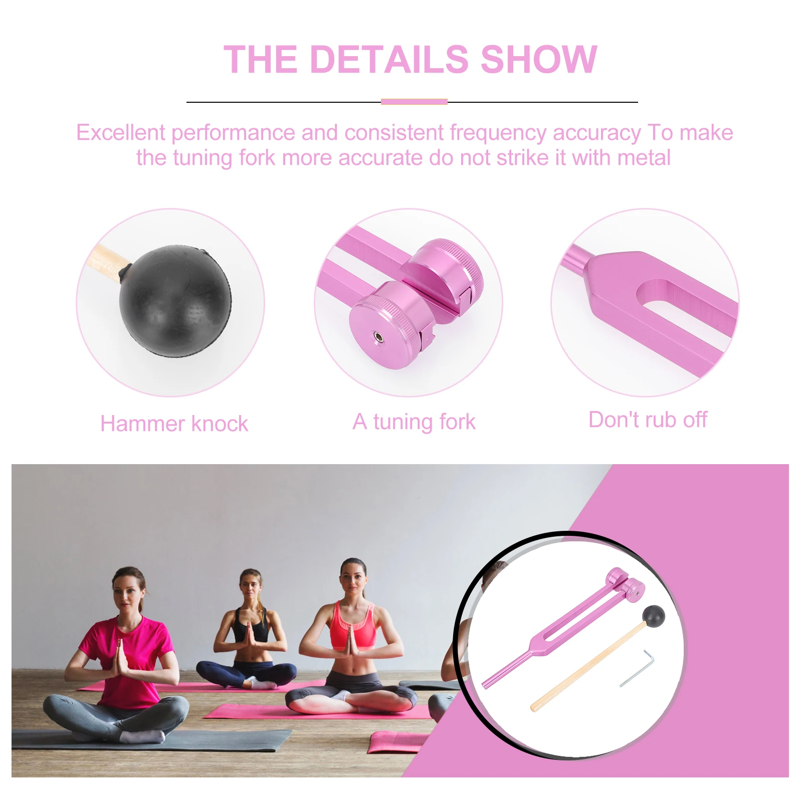 

Tuning Fork Sound Therapy Aluminum Alloy Hammer Forks Instruments Stainless Steel