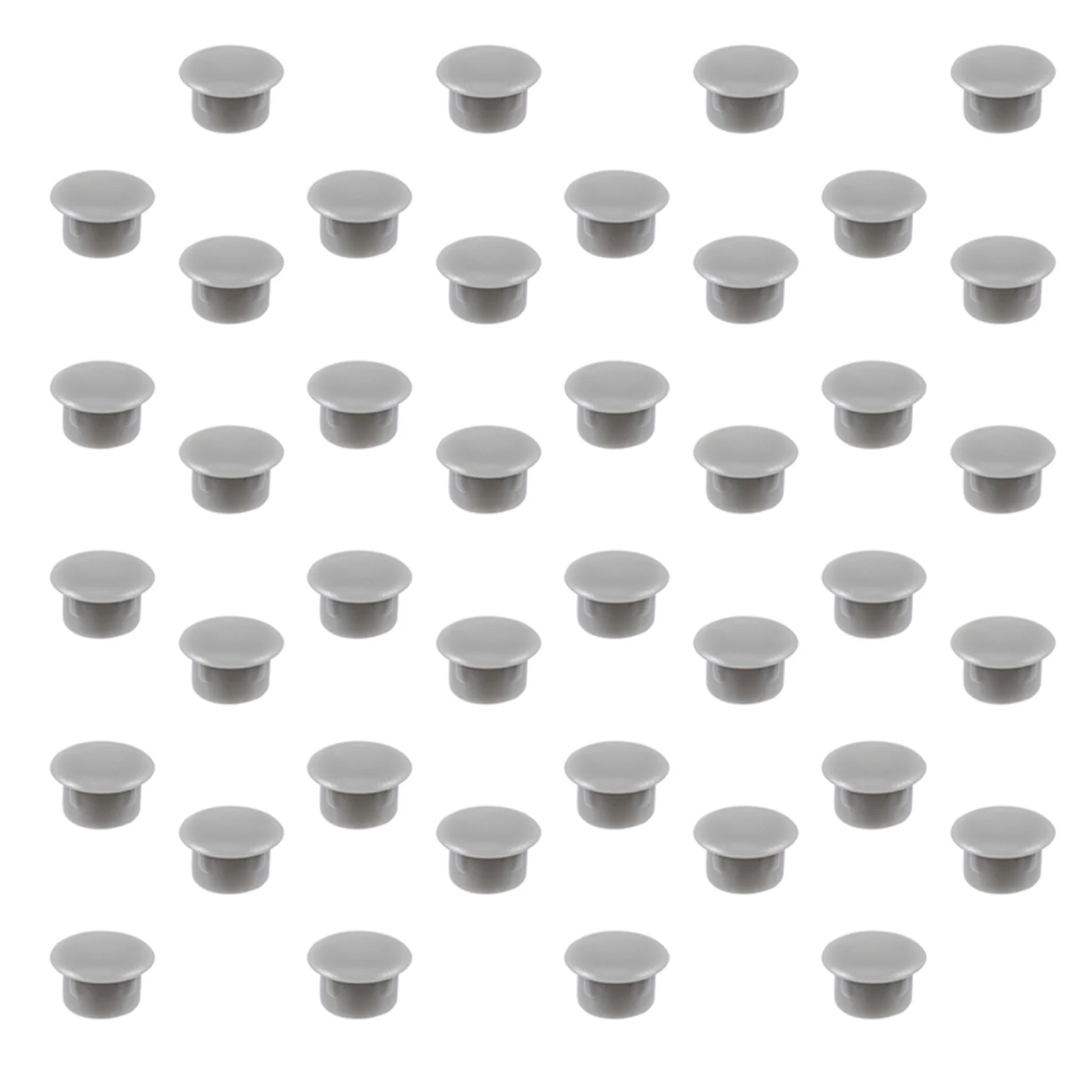 

300Pcs Durable Grey Plastic Round Hole Plugs Screw Caps Cabinet Shelf Furniture Drill Hole Covers Screw Caps Grey
