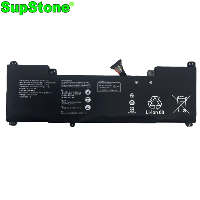 SupStone HB9790T7ECW-32A Laptop Battery For Huawei MateBook 16S i7 CREM-WFD9 WXX9 WFG9 3ICP5/62/81-2 HB9790T7ECW-32B