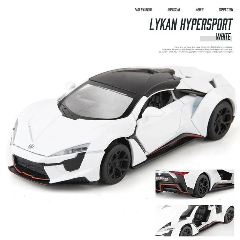 1:32 واط موتورز Lykan FENYR SUPERSPORT الرياضة سبيكة سيارة نموذج Diecasts ولعبة المركبات لعبة مجسمة سيارة مجموعة معدنية موضة Ornam