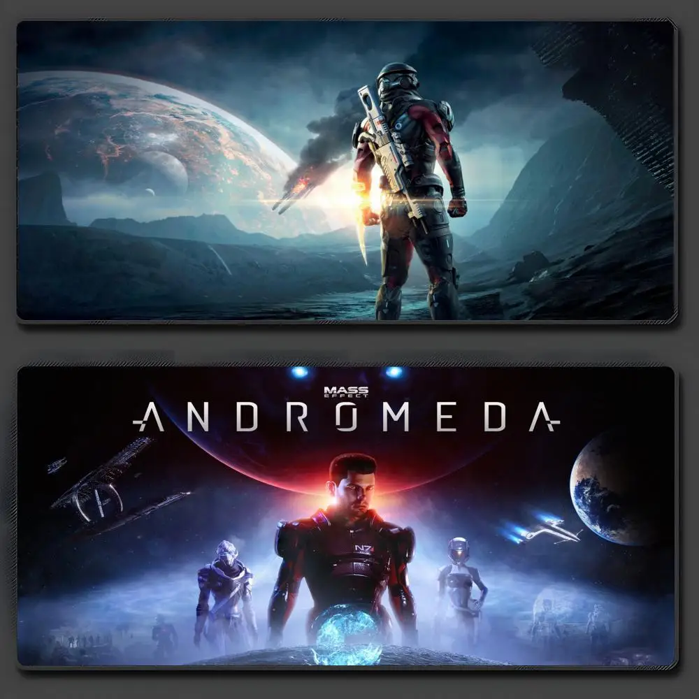 

M-Mass Effect A-Andromeda Mouse Pad Large Anti-Slip Rubber Gaming MousePad Durable Desk Pad Thick Seam Edge Suitable For Office