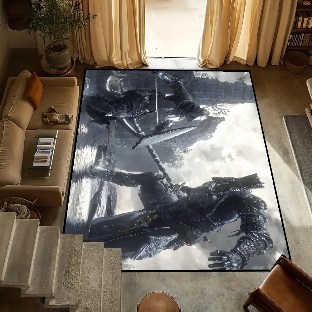 

D-dark S-souls III Game smallBedside Kitchen Bath Living Home House Bedroom Floor Mat Doormat Large Carpet Rug Decoration