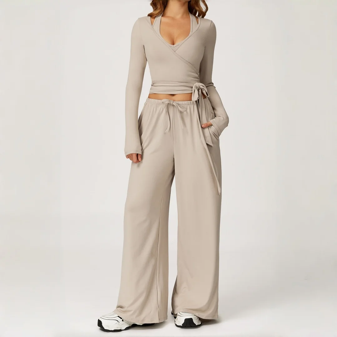 

Матовый костюм для йоги с высокой талией, персиковый комплект бедер с открытой спиной, быстросохнущие брюки-бретельки, повседневная одежда для бега, тренировочная одежда, спортивный костюм для йоги в тренажерном зале