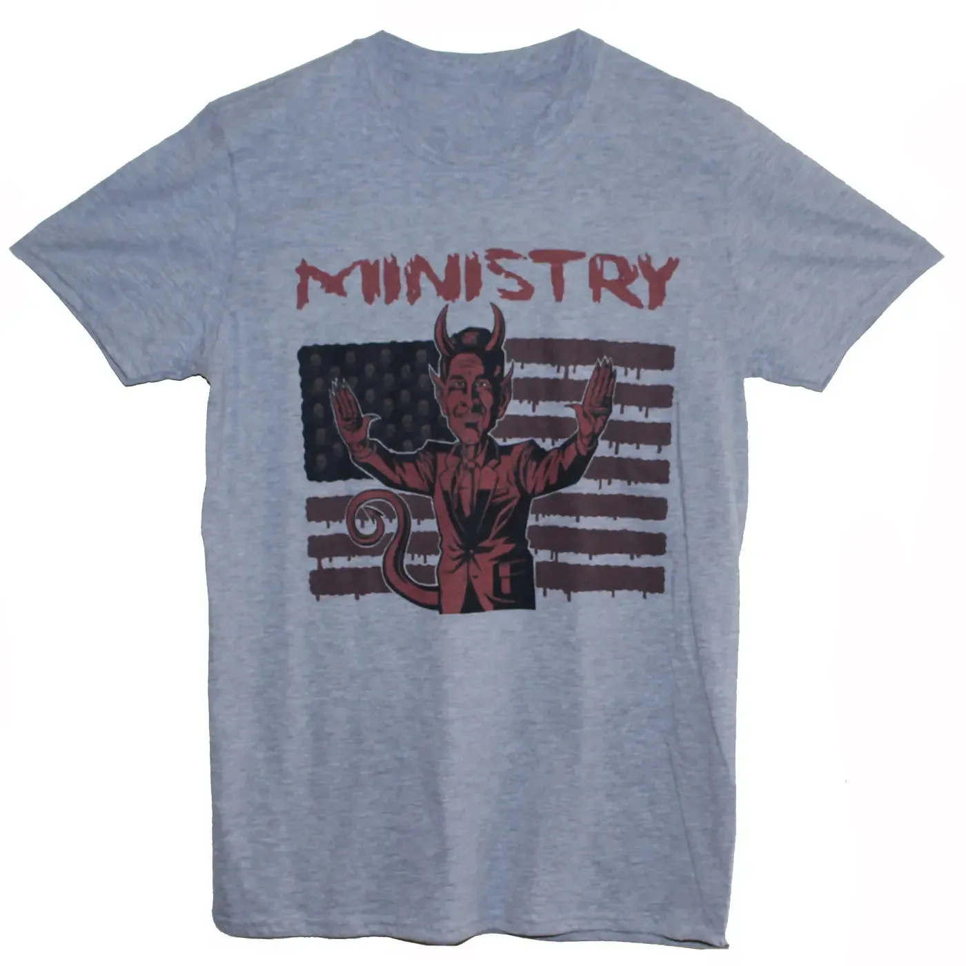 AmeriKKKant Album MINISTRY Band Grey Color Cotton T-Shirt TT232