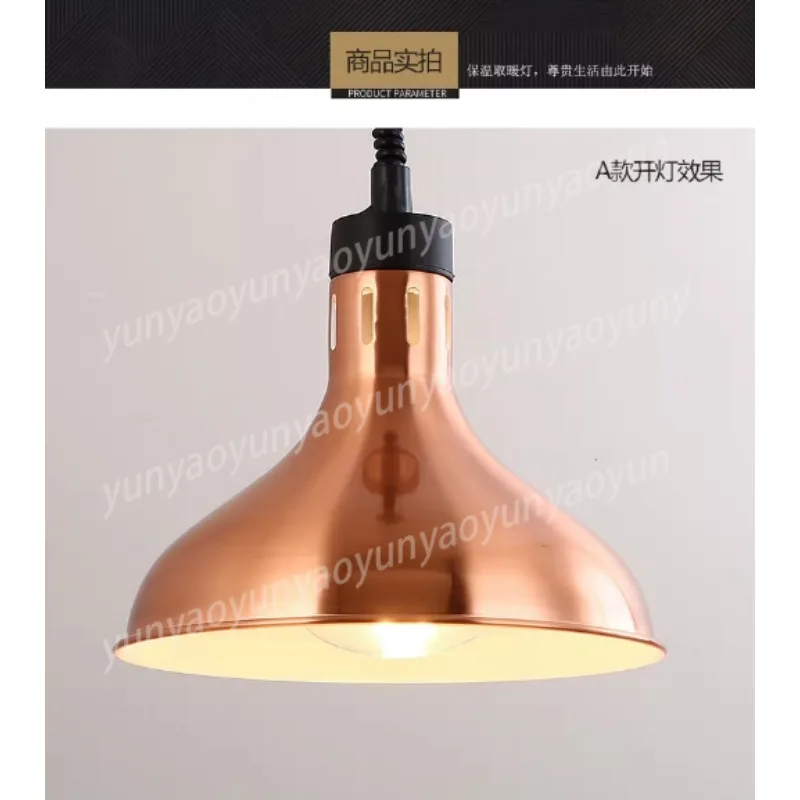 

Suitable Foretractable Insulation Lamp Single Head Liftable Hanging Type Food Buffet Barbecue Lamp Food Heating Chandelier