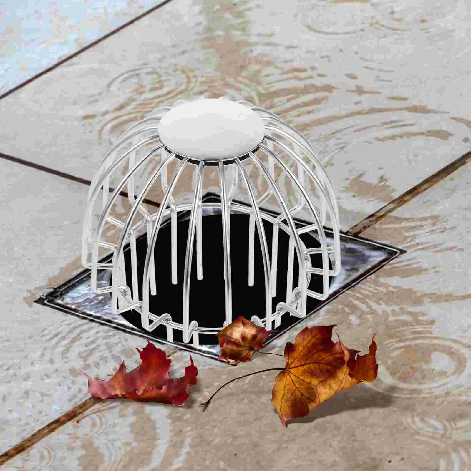 

Gutter Guard Roof Drain Wire Mesh Drainage Floor Line Leak Gutter Cleaning Tool Roof Filter Strainer Roof Drain Tube Cover Gutte