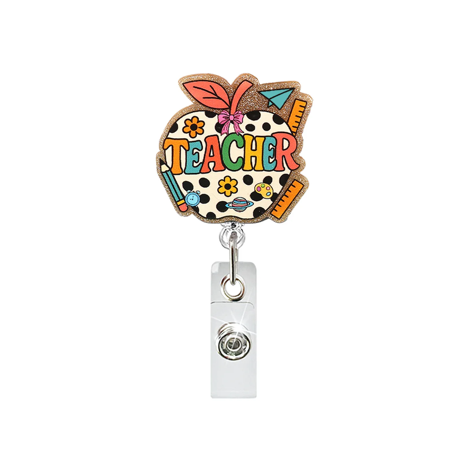 Wytrzymały zwijacz do identyfikatora z klipsem, unikalny i uroczy zwijacz do identyfikatora dla wolontariuszy i pracowników biurowych.