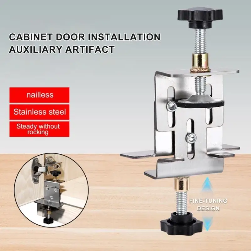 Instalación puerta del gabinete 57QF Jig Sopking Support Support para fabricación muebles