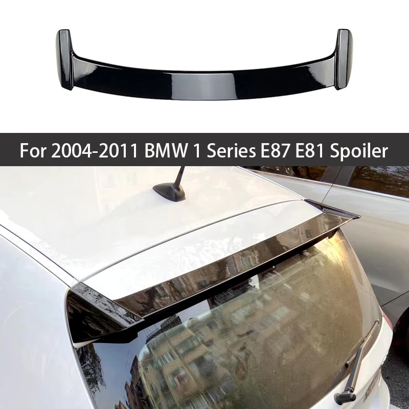 

For 2004-2011 BMW 1 Series E87 E81 116i 120i 118i Hatchback Rear Trunk Lid Roof Spoiler Wings Black Carbon Car Accessories Part