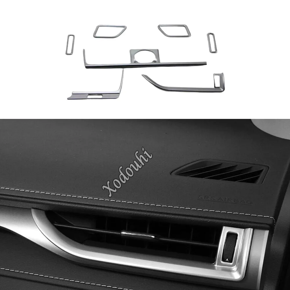 

Interior Air Conditioning Vent Outlet Trim For Lexus RX 200t 300 450h 2016 2017 2018 2019 2020 2021 Frame ABS Matte Accessories