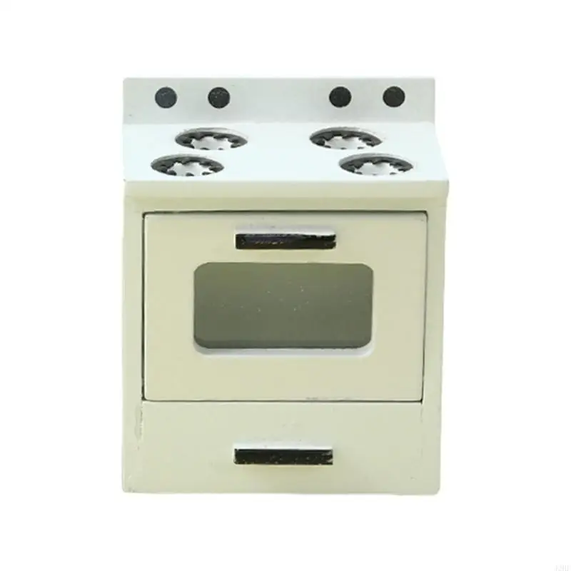 

J2HF 1/12 Scale Dollhouses Miniature Kitchen Stove Cabinet Pretend Play for Kids