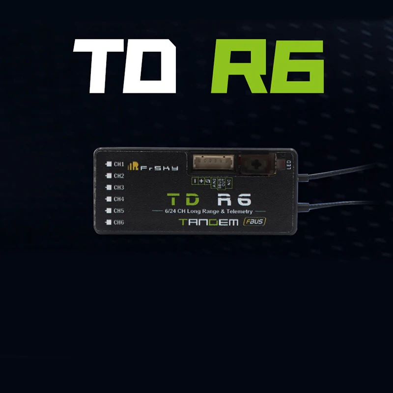 FrSky TD R6 2.4G 900MHz Dual Band Receiver 6CH PWM - for Long Range FPV Fixed Wing RC Airplane