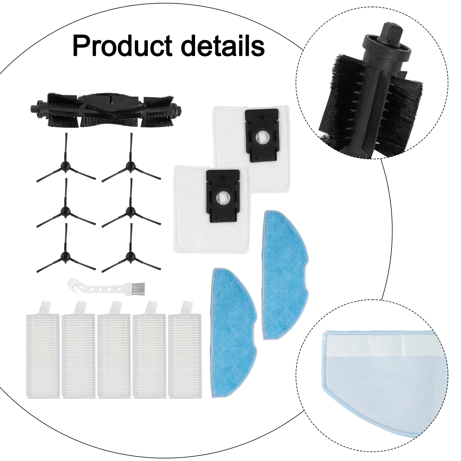 

360 Cleaning Accessories Mop Cloth Set Daily Maintenance Comprehensive Cleaning Package For 360 Cleaning Accessory For Robots