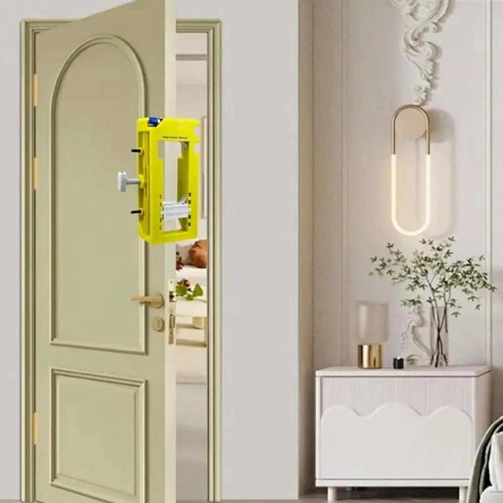 

Adjustable Door Hinge Jig Flexibility Easy Installation Mortiser Hinge Installation Kit Professional Lightweight