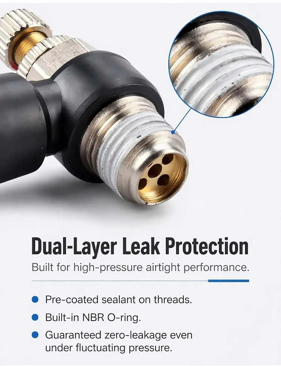 5PCS SL Type Pneumatic Speed Regulating Valve 6mm Tube M5 1/8" 1/4" 3/8" 1/2" Thread Throttle Fitting Air Hose Quick Connectors T&I Online Store